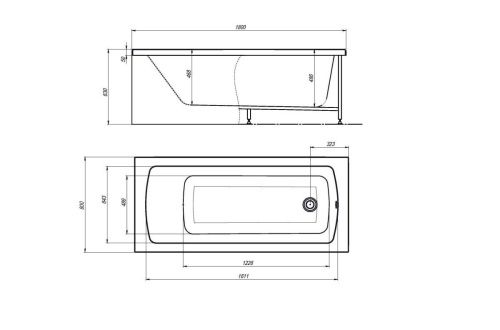 Ванна акриловая гидромассажная Timo RITTA RITTA1880-KT18-SPV1505-T-CM-T-BM-T-CT-FP18H 180х80 пристенная прямоугольная с каркасом - фото 2