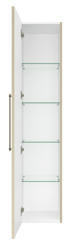 Шкаф-пенал Brevita Alicante ALI-05035-03 40х170 подвесной цвет бежевый - фото 3