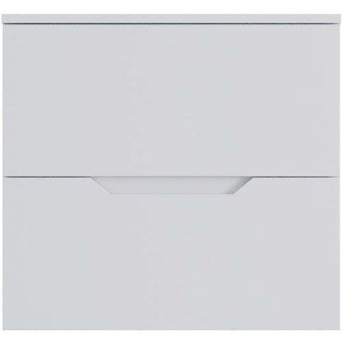 Тумба под раковину Orange Line Li-60TuwMDF 60х50 подвесная цвет белый - фото 2