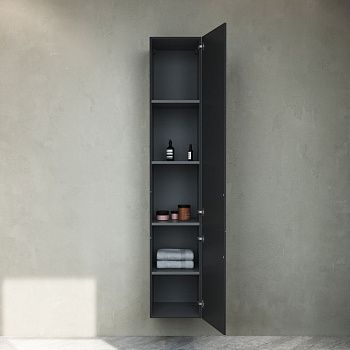 Шкаф-пенал Am.Pm Gem M90CHR0306BM 30х170 подвесной цвет черный