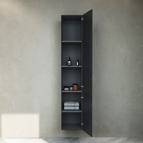 Шкаф-пенал Am.Pm Gem M90CHR0306BM 30х170 подвесной цвет черный