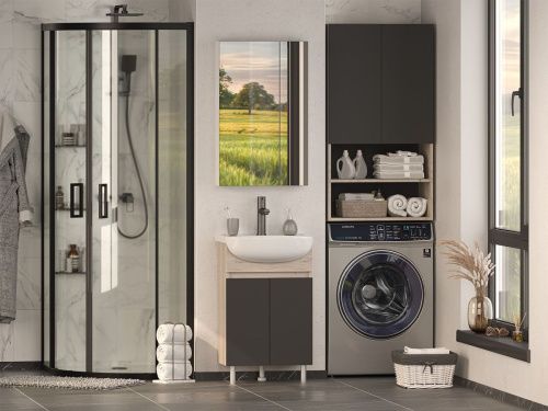 Шкаф Misty Поло О-Пол08060-012 60х110 подвесной - фото 5