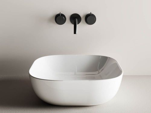 Раковина из сантехнического фарфора Ceramica Nova ELEMENT CN6010 40х40 накладная цвет белый без отверстий под смеситель - фото 4