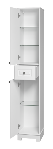 Шкаф-пенал Misty Ларго Лар-05035-0101Л 40х200 напольный цвет белый - фото 4