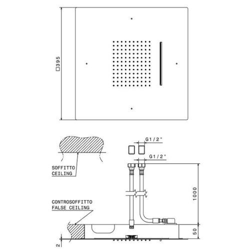 Верхний душ Newform Head Showers 685.21.018 хром - фото 2