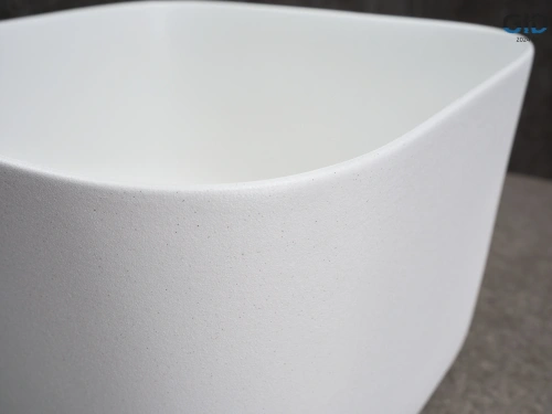 Раковина керамическая Gid Creativo 51234 40х40 накладная цвет белый без отверстий под смеситель - фото 2