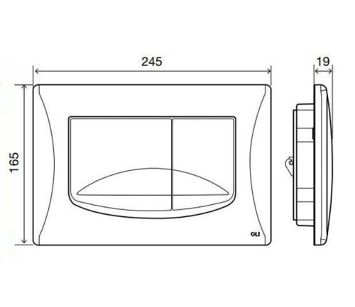 Инсталляция + кнопка смыва для подвесного унитаза Oli OLI 120 100409mRi00 - фото 4