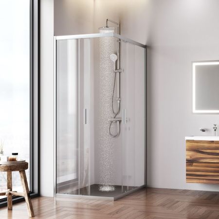 Душевой уголок Am.Pm Gem W90G-403-120280-MT 120х80 стекло прозрачное профиль хром без поддона