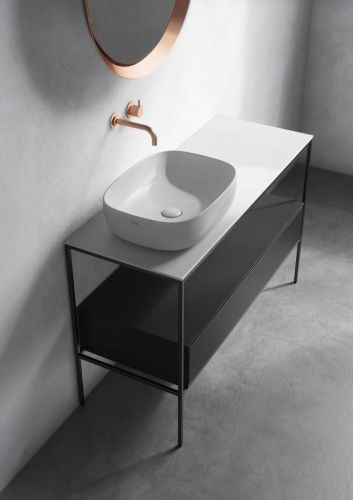 Раковина из сантехнического фарфора Galassia Dream 7301 50х40 накладная цвет белый без отверстий под смеситель - фото 2