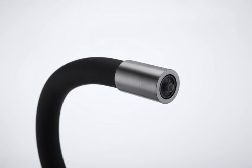 Смеситель для кухни Paulmark SALIX Sa213419-GM на мойку вороненая сталь - фото 2