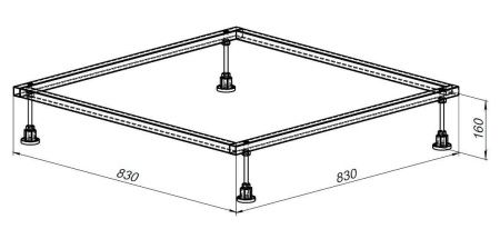 Каркас для поддона Allen Brau 8.00001