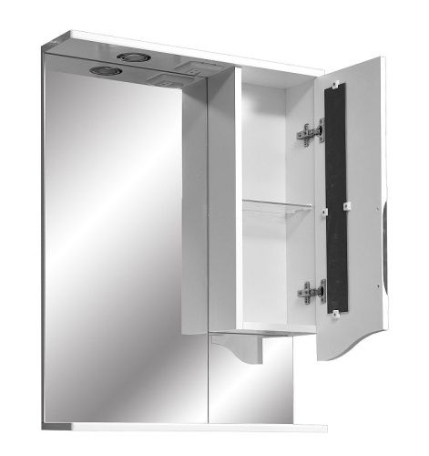 Зеркало-шкаф Stella Polar Сильва SP-00000208 60х80 подвесной цвет белый - фото 4