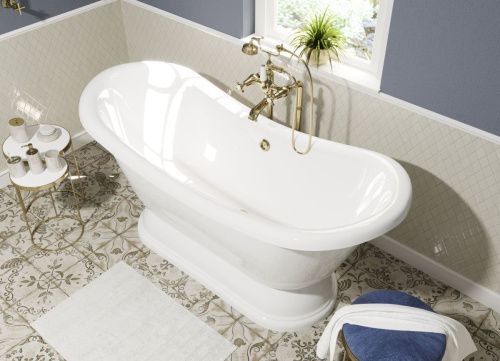 Ванна из литьевго мрамора Эстет Бостон ФР-00014526 180х75 отдельностоящая овальная - фото 4