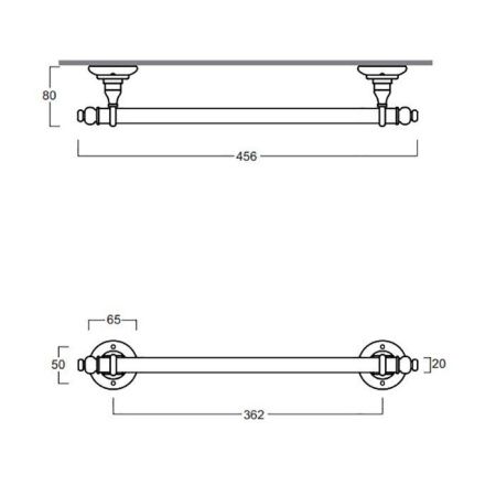 Полотенцедержатель Simas Accessori Victoria 260215cr