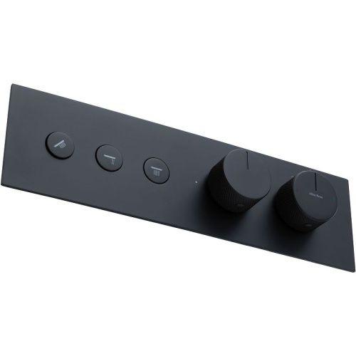 Смеситель для ванны с душем Allen Brau Liberty 5.33003-31 встраиваемый в стену черный с термостатом - фото 2