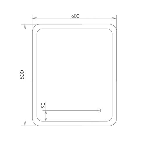 Зеркало Comforty 00-00014244CF 60х80 - фото 2