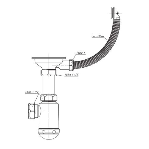 Сифон Granula СФ-0003 - фото 3