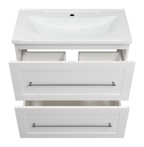 Тумба под раковину Misty Марта П-Мрт07080-011Пр 80х40 напольная цвет белый - фото 3