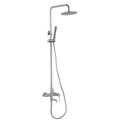 Душевая стойка Fashun A52433 настенная цвет серый - фото 2