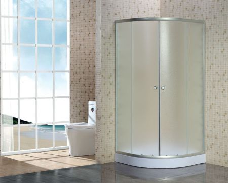 Душевой уголок Niagara Eco _0011452 90х90 стекло с рисунком профиль хром с поддоном