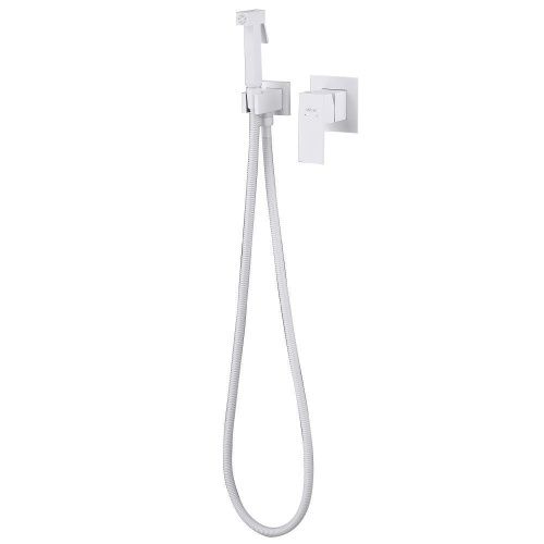 Гигиенический душ со смесителем Abber Daheim AF8225W белый - фото 2