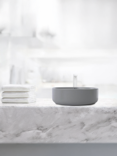 Раковина из сантехнического фаянса WeltWasser WW SK 10000004513 40 см накладная цвет серый без отверстий под смеситель - фото 4