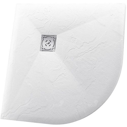 Душевой поддон из искусственного камня RGW Stone Tray 16153100-01 100х100 белый без ножек - фото 2