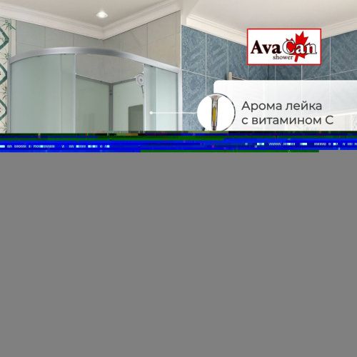 Душевая кабина AvaCan D D5012RN 120х80 асимметричная без крыши ориентация правая - фото 2