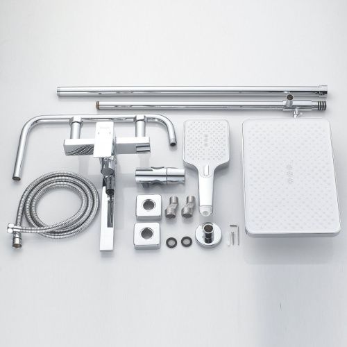 Душевая стойка Shevanik S6136 настенная цвет хром - фото 4