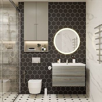 Зеркало с подсветкой Art&Max BOLZANO AM-Boz-780-DS-C 80х80 подвесное