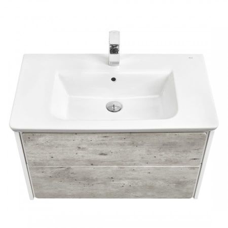 Тумба под раковину Roca Ronda ZRU9303004 80х40 подвесная цвет серый/белый