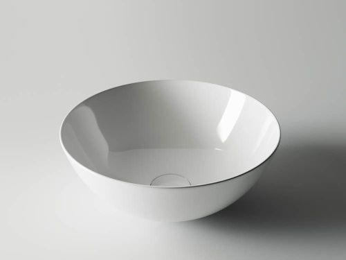 Раковина из сантехнического фарфора Ceramica Nova ELEMENT CN6002 40х40 накладная цвет белый без отверстий под смеситель - фото 3