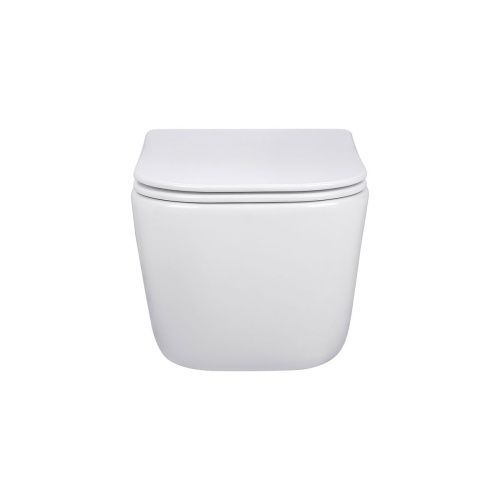 Унитаз подвесной Vincea Core VT1-28 белый с сиденьем микролифт безободковый душевой смыв - фото 3