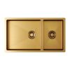 Кухонная мойка Paulmark ALLER 78/2S UNI PM527844-BG 45х40 цвет золото поверхность брашированная