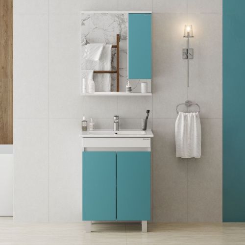 Тумба под раковину Onika Марви 106152 60х50 напольная цвет белый - фото 2