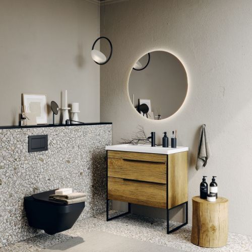 Зеркало с подсветкой Aqwella Y MOON0208 80х80 - фото 3