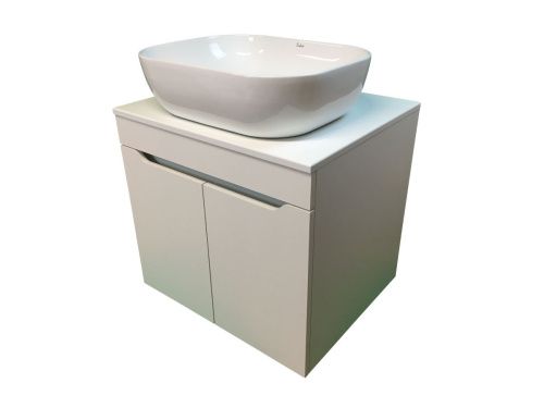 Тумба с раковиной Sintesi STL.W7019_SIN-LVB-APP-403 60х60 подвесная цвет белый - фото 4