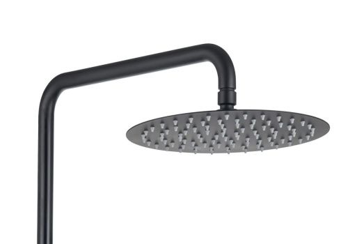 Душевая стойка Aquatek ВЕГА AQ2040MB настенная цвет черный - фото 2