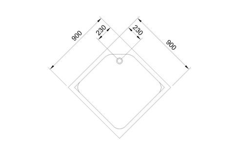 Душевой поддон акриловый Royal Bath HP RB90HP 90х90 белый с ножками - фото 2