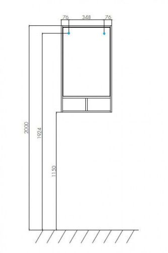 Зеркало Aquaton Йорк 1A170002YOAY0 50х90 подвесное - фото 2