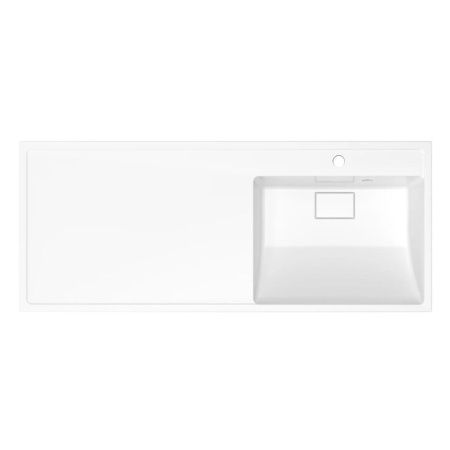 Раковина из литьевого мрамора Uperwood Magenta 2490000011 110х50 над стиральной машиной цвет белый