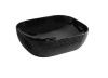 Раковина из сантехнического фаянса CeramaLux D1302H004 50х40 накладная цвет черный без отверстий под смеситель