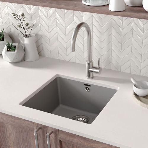 Кухонная мойка LeMark Sinara 440-u 9910067 45х40 цвет черный поверхность матовая - фото 3