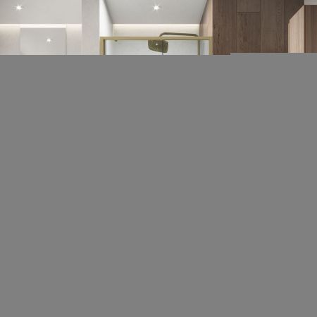 Душевая дверь Niagara Nova NG-44-9ASG 90х195 стекло прозрачное профиль золото