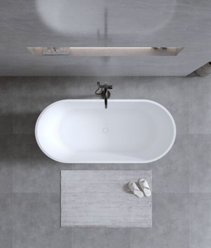 Ванна из искусственного камня Timo ELISSA ELISSA1700 170х80 отдельностоящая овальная - фото 3