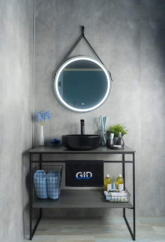 Раковина керамическая Gid Esfera 52224 40х40 накладная цвет черный без отверстий под смеситель - фото 4