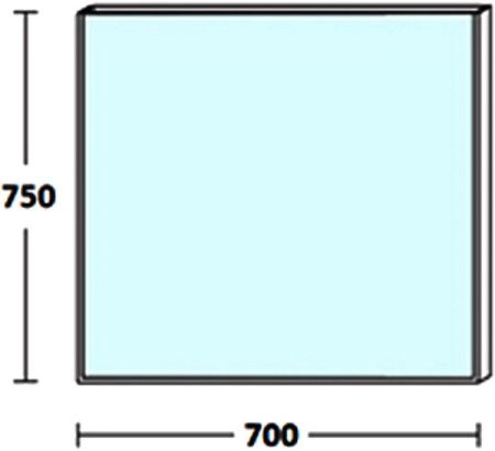Зеркало De Aqua Сильвер 00261671 70х80 подвесное