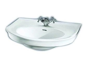 Раковина из сантехнического фаянса Hatria DOLCEVITA Y0EX01 70х60 подвесная цвет белый