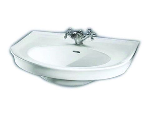 Раковина из сантехнического фаянса Hatria DOLCEVITA Y0EX01 70х60 подвесная цвет белый