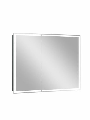 Зеркало-шкаф Continent Allure МВК044 100х80 подвесной цвет белый - фото 2